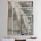 Designart - Silver and Beige Abstract Waterpainting - Contemporary Canvas in Gold Frame